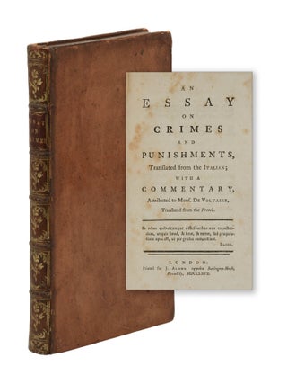 Item #140947325 An Essay on Crimes and Punishments, Translated from the Italian; with a...