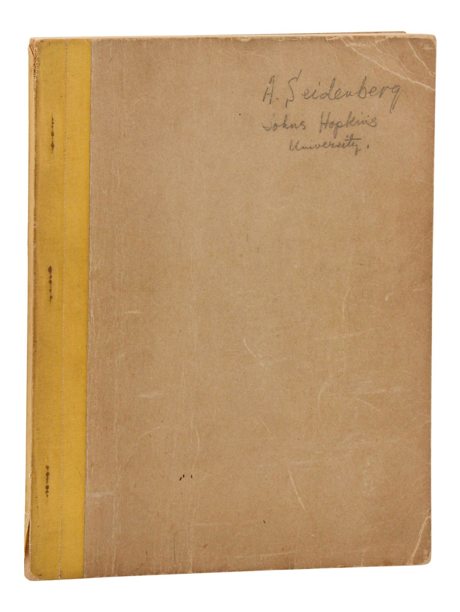 Continuous Geometry Abraham Seidenberg's Copy | John von Neumann