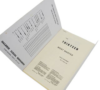 Dossier 2357. The Thirteen Most Wanted, Police Department, City of New York.