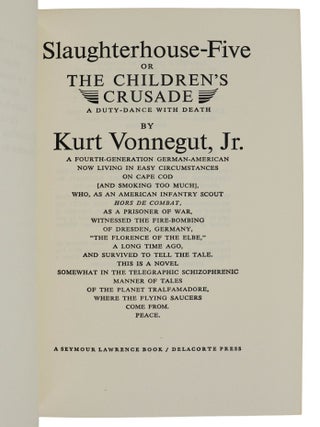 Slaughterhouse-Five: or, The Children's Crusade: A Duty-Dance with Death