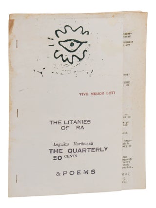 Item #140947487 The Marrahwannah Quarterly; Vol. 2, Issue 3, The Litanies of Ra & Poems. D. A....