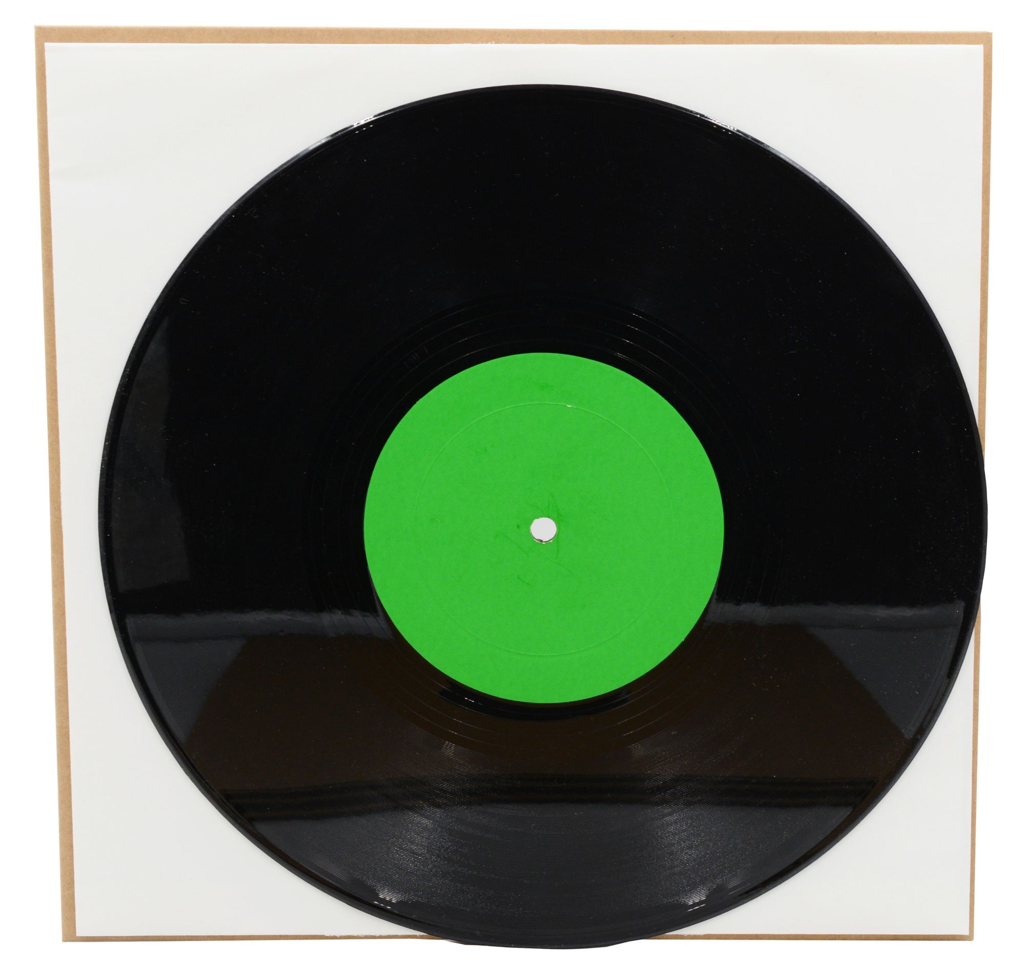 A suite of five 10-inch records with colored labels in place of