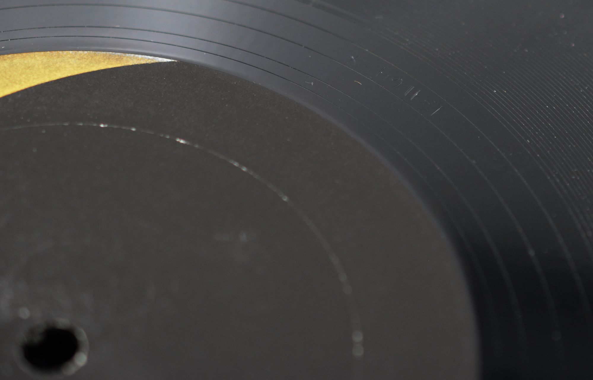 A suite of five 10-inch records with colored labels in place of titles ...
