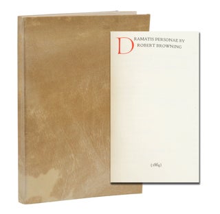 Item #140947671 Dramatis Personae. Robert Browning