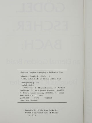 Godel, Escher, Bach: An Eternal Golden Braid