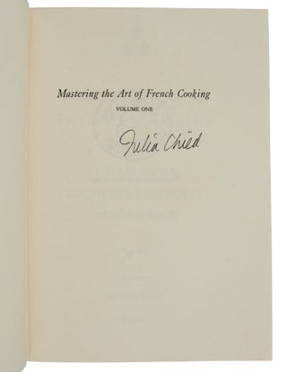 Mastering the Art of French Cooking. Volume I.