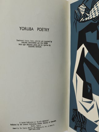 Yoruba Poetry (A Special Publication of Black Orpheus)