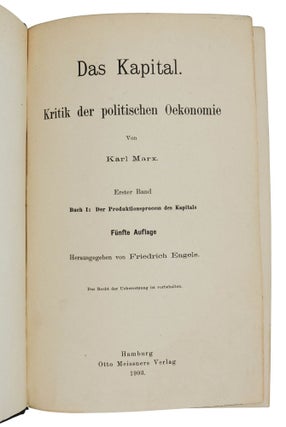Das Kapital: Kritik der politischen Oekonomie (Capital: A Critique of Political Economy)