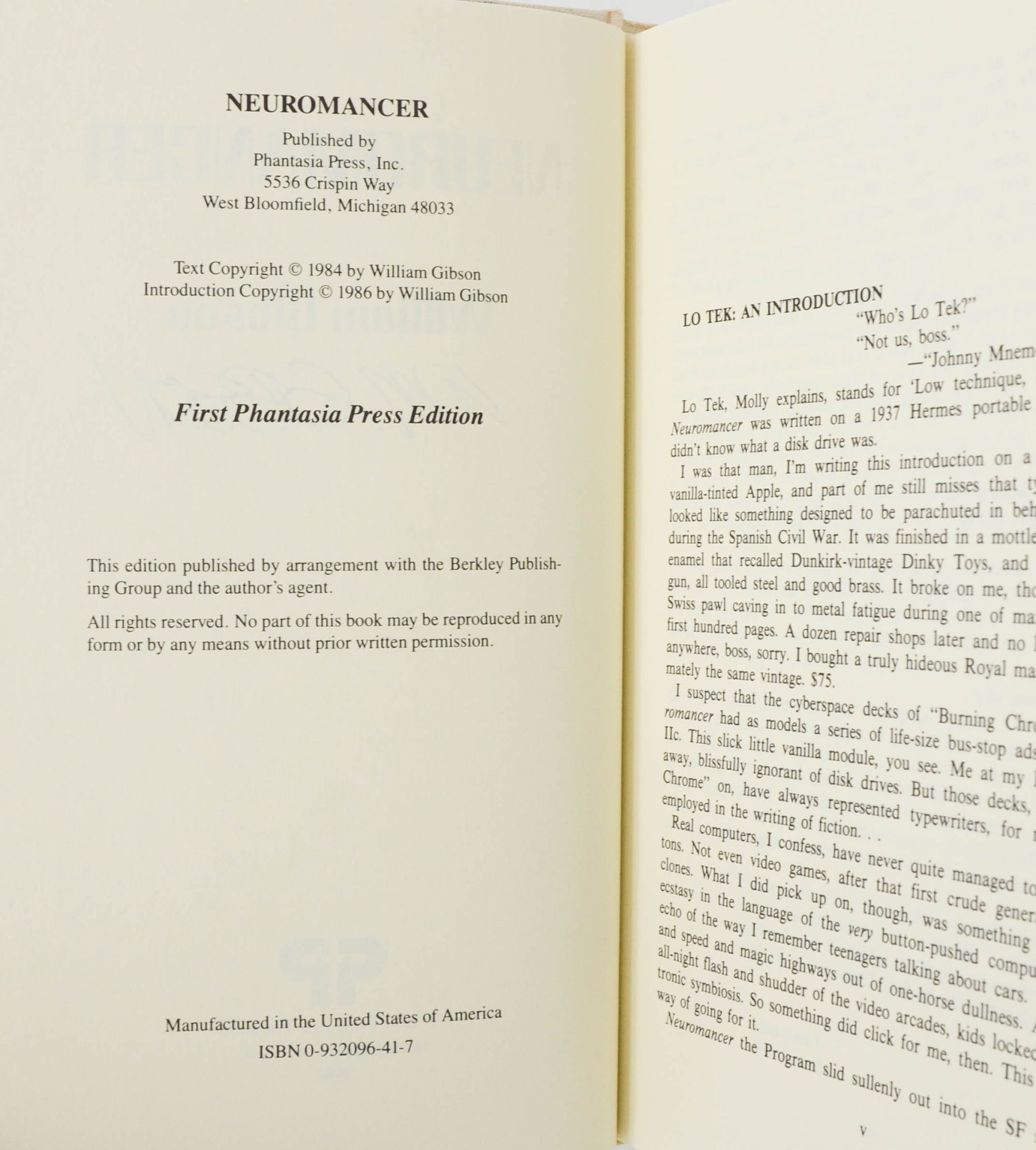 Neuromancer | William Gibson | First American Hardcover Edition