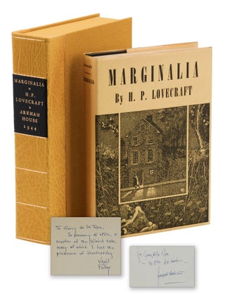 Item #140947819 Marginalia. H. P. Lovecraft, August Derleth, Virgil Finlay, Dust Jacket Artist