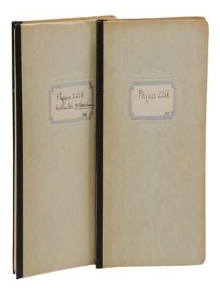 Item #140947855 Textbook and Notes from Oppenheimer's Physics 221 Class. Robert Oppenheimer, Mark...
