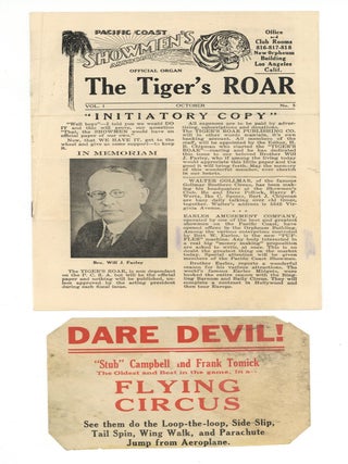 Archive relating to daredevil, parachutist, and aerial and bicycle stuntman William "Stub" Campbell