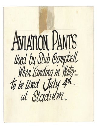 Archive relating to daredevil, parachutist, and aerial and bicycle stuntman William "Stub" Campbell