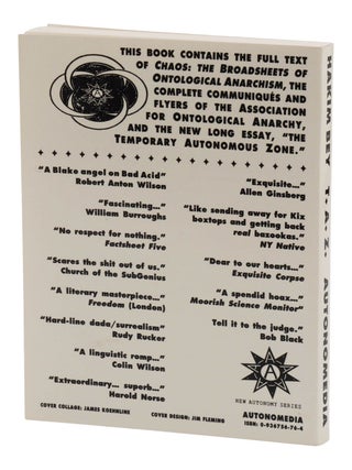 T.A.Z.: The Temporary Autonomous Zone, Ontological Anarchy, Poetic Terrorism