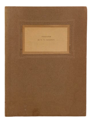Item #140947946 Charleston. H. P. Lovecraft