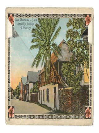 Souvenir folder of colorized photographs of St. Augustine, Florida sent by H. P. Lovecraft to Frank Belknap Long