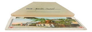 Souvenir folder of colorized photographs of St. Augustine, Florida sent by H. P. Lovecraft to Frank Belknap Long