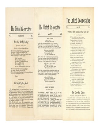 Item #140947955 The United Co-operative. December, 1918 - April, 1921. Volume 1, Numbers 1-3 [All...