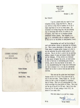 Early 1960s UFO archive of correspondence, club notes from the Flying Saucer Observer Group, newspaper clippings, and issues of Flying Saucer News and other fanzines