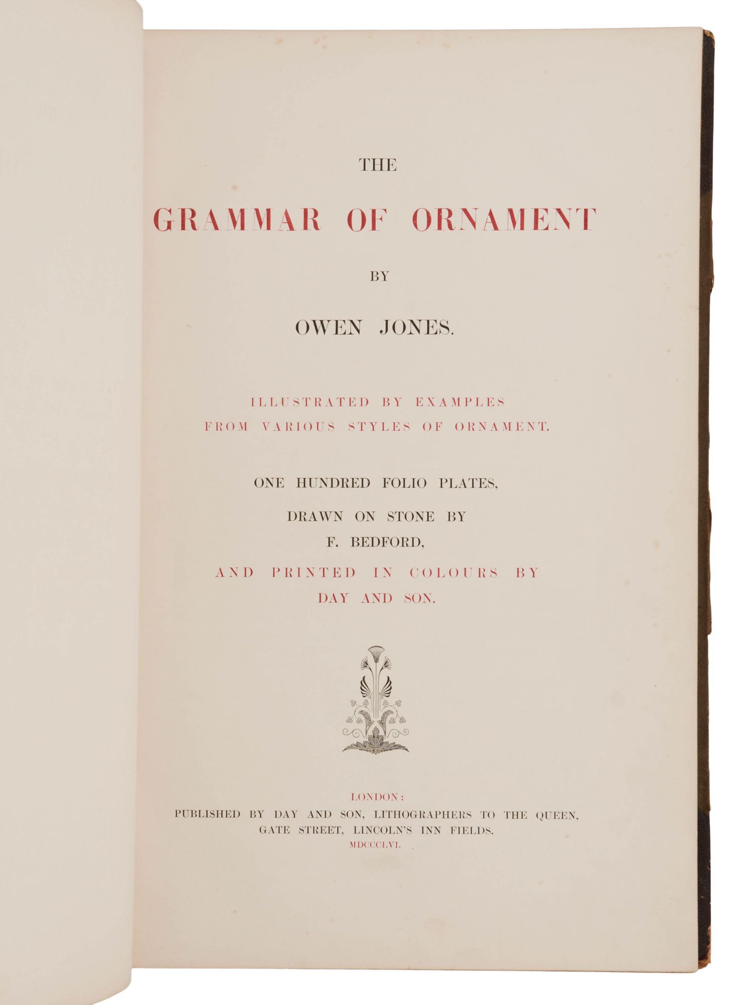 The Grammar of Ornament. Illustrated by Examples from Various 