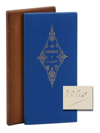 Item #140948012 Ash Wednesday. T. S. Eliot