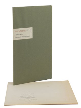 Item #140948015 A Typescript Leaf from The Shadow over Innsmouth. H. P Lovecraft