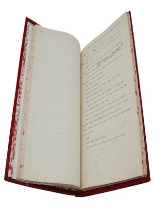 Bound collection of annotated typewritten notes for yoga instruction by Blanche DeVries