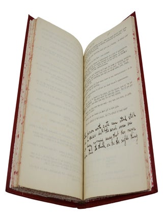 Bound collection of annotated typewritten notes for yoga instruction by Blanche DeVries