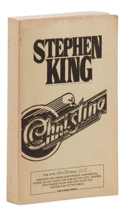 Item #140948180 Christine. Stephen King