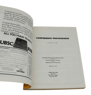The First West Coast Computer Faire: A Conference & Exposition on Personal & Home Computers