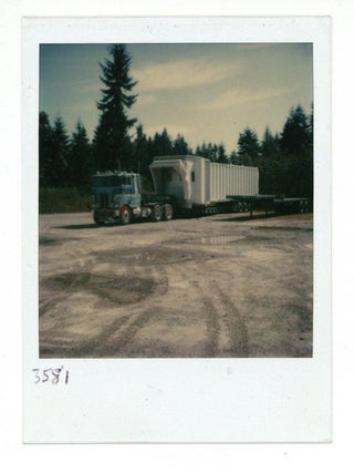 Original photograph album devoted to big rigs and truckers in the late 1970s