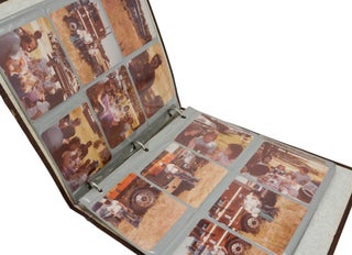 Original photograph album devoted to big rigs and truckers in the late 1970s