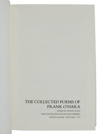 The Collected Poems of Frank O'Hara