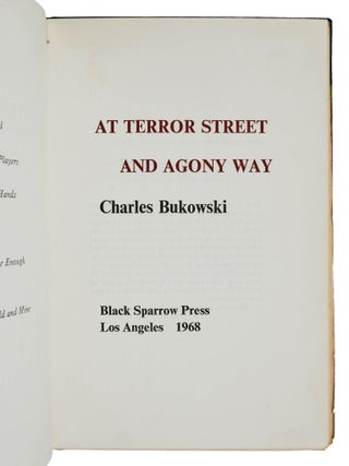 At Terror Street and Agony Way