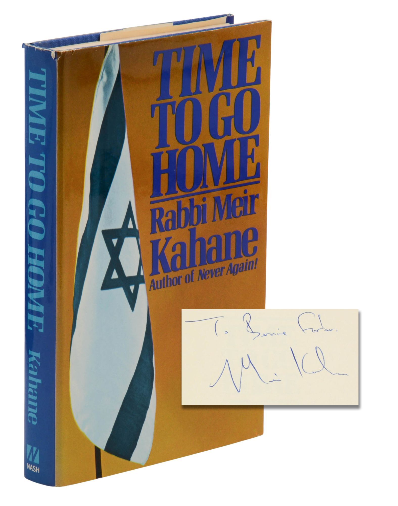 Time to Go Home Meir Kahane First Edition