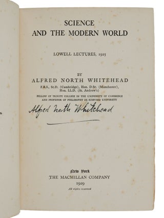 Science and the Modern World: Lowell Lectures, 1925