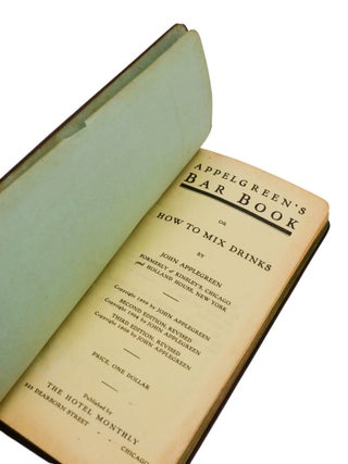 Applegreen's Bar Book or How to Mix Drinks