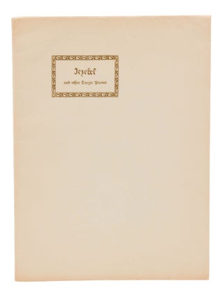 Item #140948322 Jezebel, And other Tragic Poems. Aleister Crowley, Count Vladimir Svareff