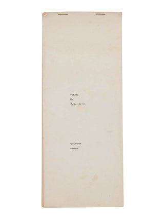 Item #140948375 Poems. D. A Levy