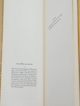 In a Narrow Grave: Essays on Texas
