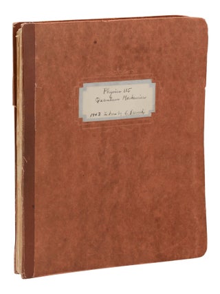 Item #140948567 Physics 115 & Quantum Mechanics: 1948 Lectures by E. Fermi. Enrico Fermi, Mark...