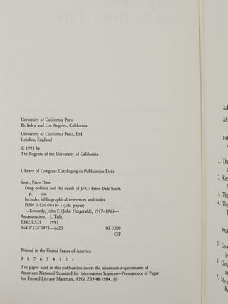 Deep Politics and the Death of JFK
