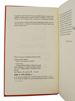 Surely You're Joking, Mr. Feynman!: Adventures of a Curious Character