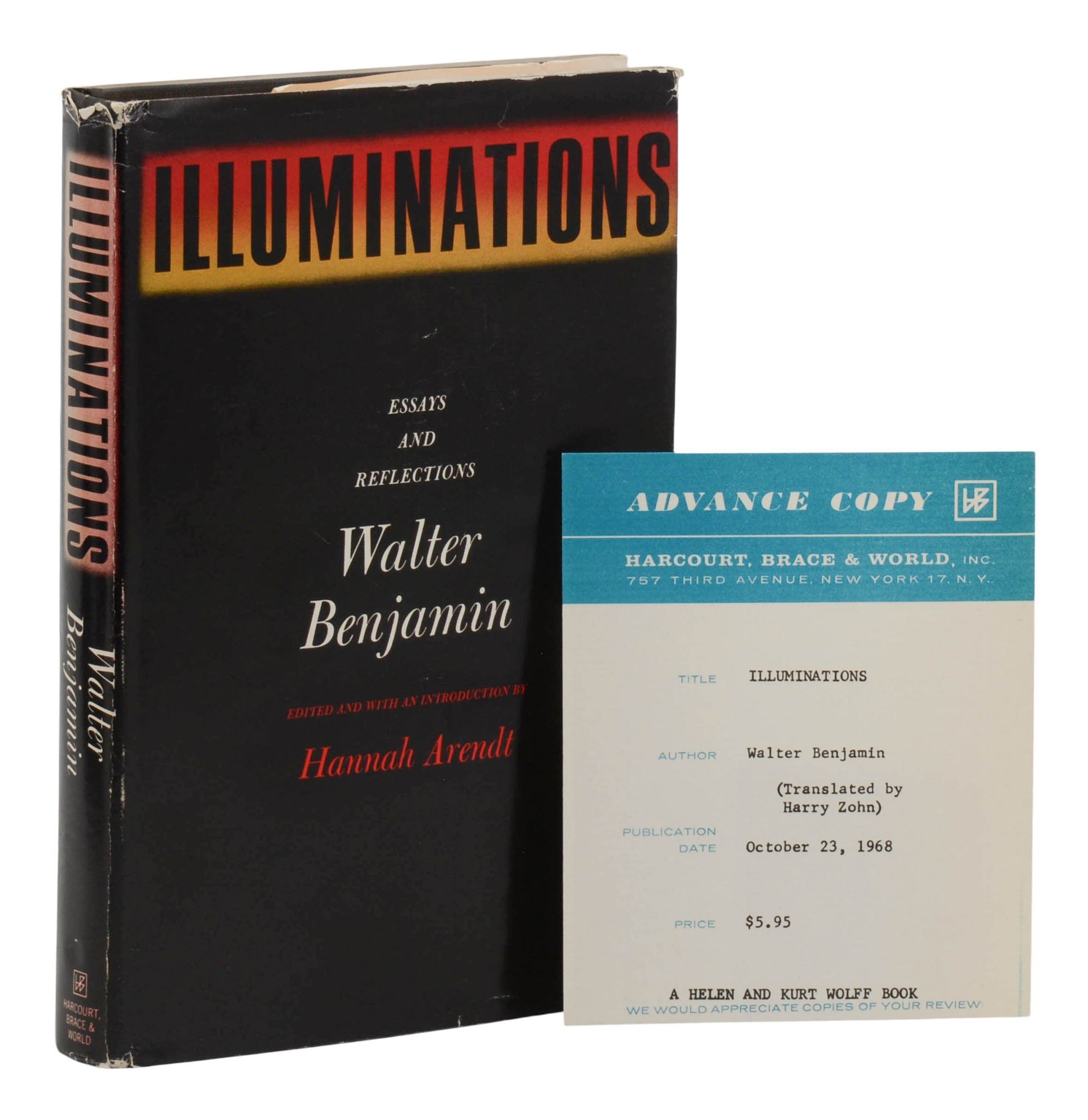 Illuminations: Essays and Reflections | Walter Benjamin, Hannah Arendt ...