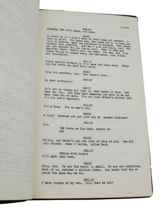 A Day in the Life of Henry the Second (Early mimeograph typescript of the play The Lion in Winter)