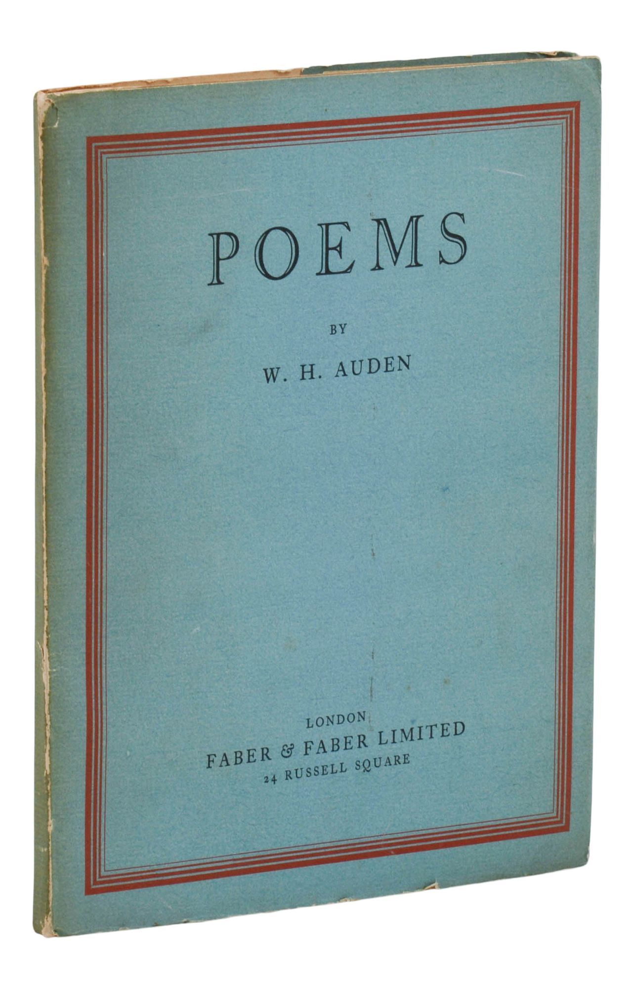 Poems | W. H Auden | First edition