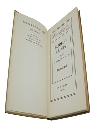 Eichmann in Jerusalem: A Report on the Banality of Evil