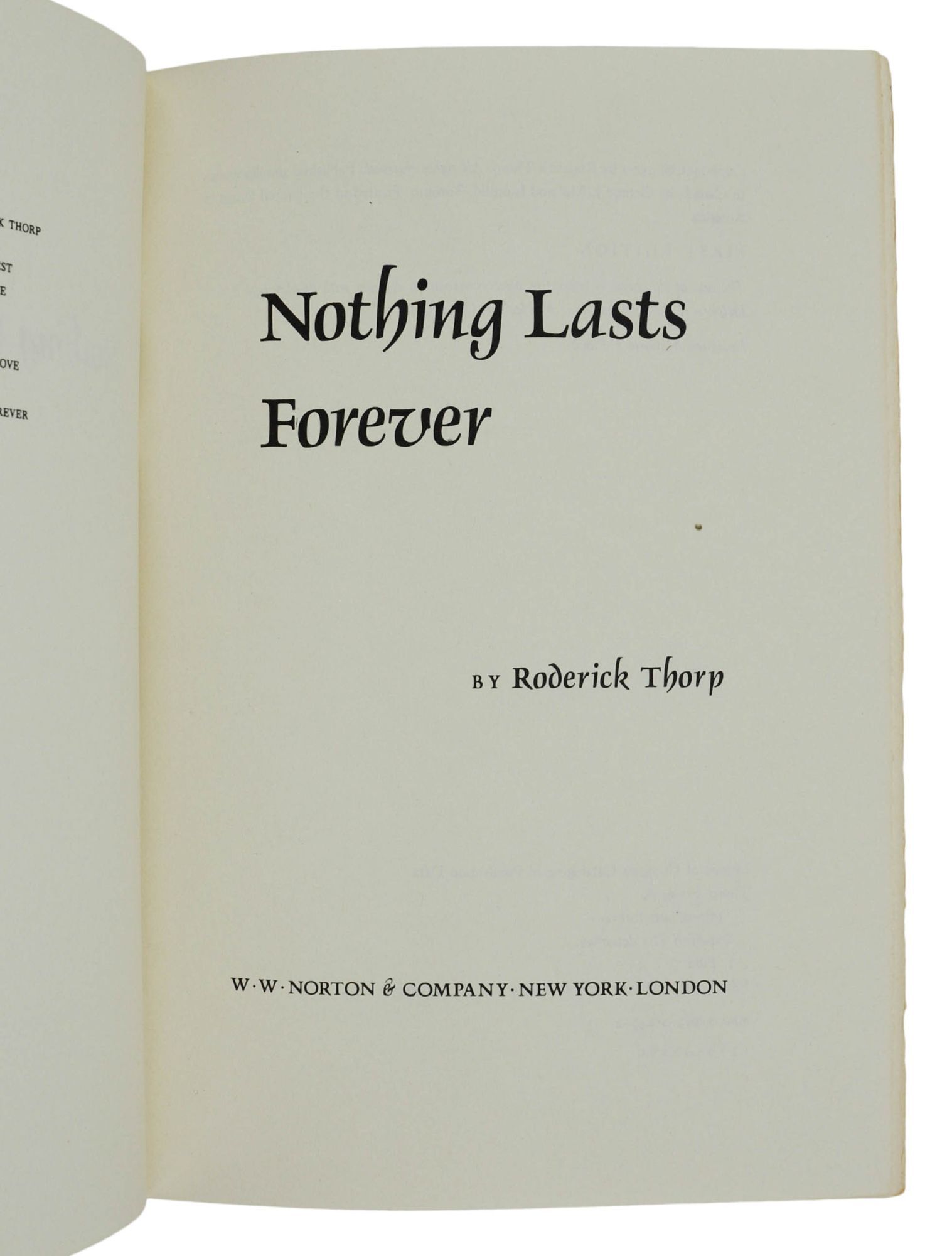 Nothing Lasts Forever Die Hard | Roderick Thorp | First Edition