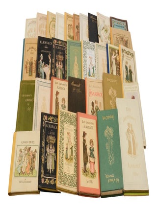 Complete run of 34 Kate Greenaway almanacs