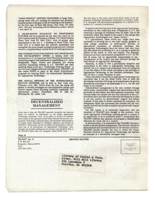 Collection of 40 issues of TRANET: A Newsletter-Directory, 1978-1988